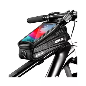 10: WILD MAN - Cykelholder med holder til iphone/smartphone op til 160*90mm - Vandtæt - Sort