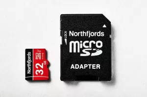 8: NorthFjords - MikroSD TF hukommelseskort 32GB - Inkl SDHC adapter