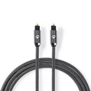 4: Optisk toslink Digital kabel - Metalgrå - 2 m