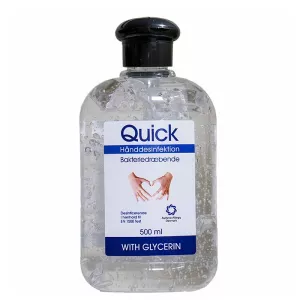 1: Quick Hånddesinfektion 75% (500 ml)