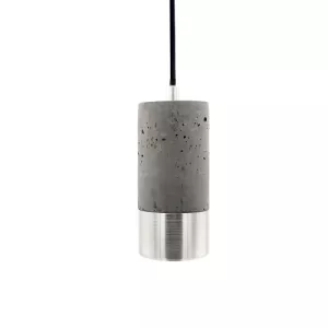 6: Mørk betonlampe aluminium GU10 fatning