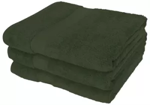 7: Badelagen - 100x150 cm - Mørkegrøn - 100% Egyptisk bomuld - Luksus håndklæder fra By Borg