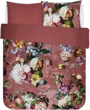 5: Dobbeltdyne sengetøj 200x200 cm - Fleur Dusty Rose - Sengesæt med 2 design - 100% bomuldssatin - Essenza sengetøj