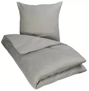 9: Lysegråt sengetøj 140x220 cm - Sengesæt i 100% Bomuldssatin - Borg Living sengelinned