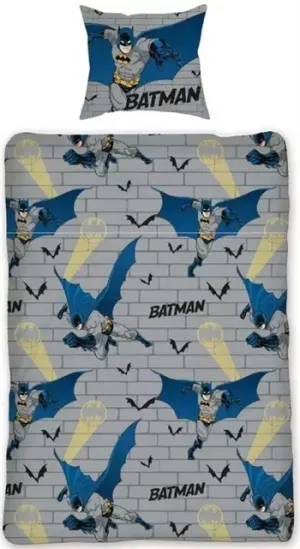 4: Batman sengetøj - 140x200 cm - Batman all over - sengesæt med batman