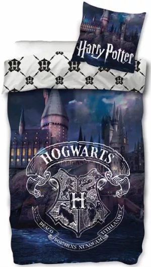 11: Harry Potter sengetøj - 150x210 cm - Hogwarts mystery - 2 i 1 sengesæt - 100% bomuld