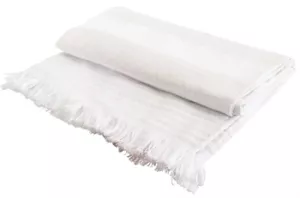 6: Hammam badelagen - 100x150 cm - Sand - 100% Bomuld - Hammam håndklæder fra By Borg