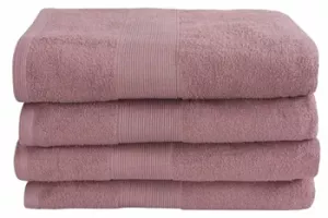 17: Badelagen - 100x150 cm - Støvet rosa - 100% Bomuld - Stort håndklæde fra By Borg