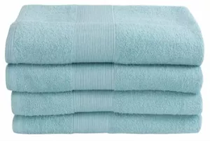 8: Badelagen - 100x150 cm - Blå - 100% Bomuld - Stort håndklæde fra By Borg