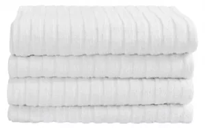 2: Badelagen - 100x150 cm - Hvid - 100% Bomuld - Strandhåndklæde fra By Borg