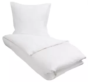 5: Egyptisk bomuld sengetøj - 140x200 cm - Hvidt sengetøj  - Ekstra blødt sengesæt fra By Borg