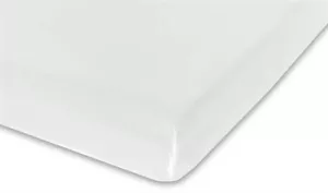 4: Boxlagen 60x120 cm -  Hvid - 100% ekstra fin bomuldssatin - Faconlagen til babymadras