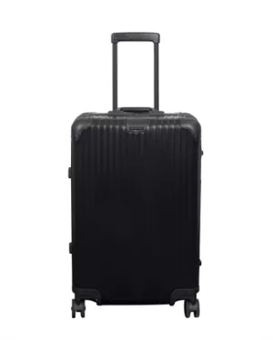 2: Aluminiums kuffert - Sort - 68 liter - Luksuriøs rejsekuffert med TSA lås