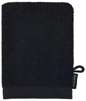 15: Luksus vaskehandske - 16x22 cm - Sort - 100% Bomuld - Marc O Polo håndklæder på tilbud