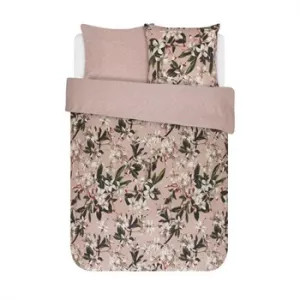 7: Dobbeltdyne sengetøj 200x200 cm - Blomstret sengetøj - Lily rose - Vendbar sengesæt - 100% bomuldssatin - Essenza