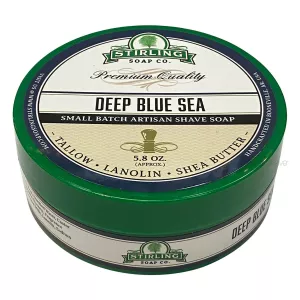 13: Stirling Soap Co. Barbersæbe, Deep Blue Sea, 170 ml.