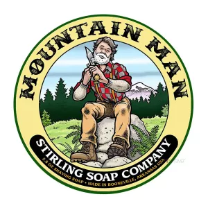 3: Stirling Soap Co. Barbersæbe, Mountain Man, 170 ml.