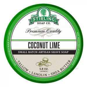5: Stirling Soap Co. Barbersæbe, Coconut Lime, 170 ml.