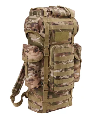 6: Brandit Combat Backpack Molle - 65 Liter (Tactical Camo, One Size)