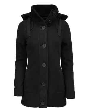 12: Brandit Ladies Square Fleece Jacket (Sort, S)