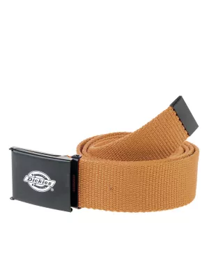 6: Dickies Orcutt Rollerbuckle Bælte (Brown Duck, One Size)