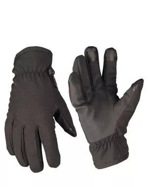 4: Mil-Tec Softshell handsker med Thinsulate (Sort, L)