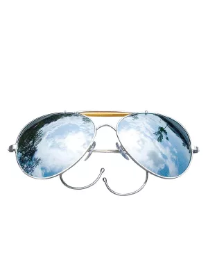 5: Rothco Aviator Solbriller - Air Force Style (Spejl, One Size)