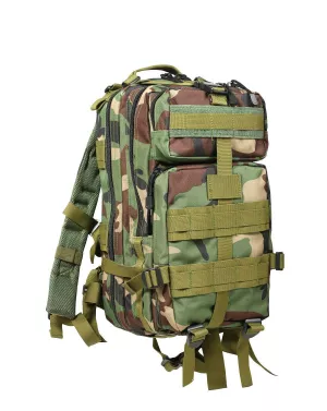 6: Rothco Transport Rygsæk m. MOLLE - 25 liter (Woodland, One Size)