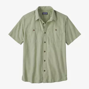7: Patagonia Mens Back Step Shirt  (GREEN (RAINFALL PLAID: SALVIA GREEN) X-large (XL))