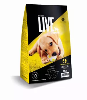 5: 3 kg. ProBiotic LIVE Puppy - hvalpefoder med kylling