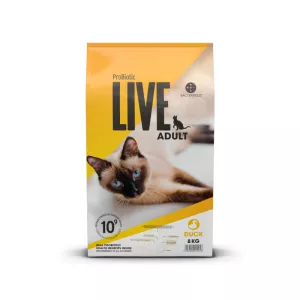 4: 8 kg. ProBiotic LIVE Adult Kat - kattefoder med and