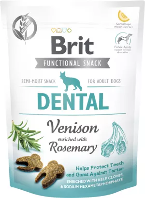 5: Brit Care Dog Dental Venison Snack - hundegodbidder med vildtkød og rosmarin