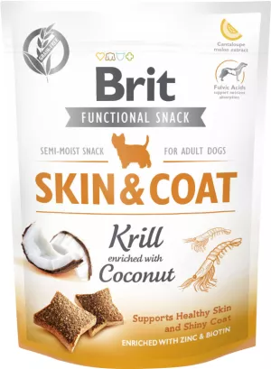 8: Brit Care Dog Skin & Coat - hundegodbidder med lyskrebs og kokosnød