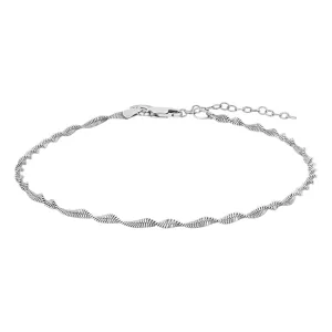 1: Nordahl Jewellery - SPRING52 snoet ankelkæde i sølv
