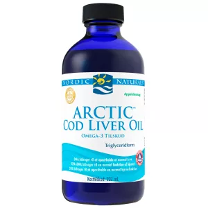 6: Nordic Naturals Cod Liver Oil m. appelsin - 237 ml