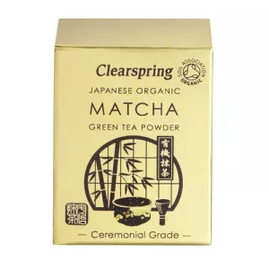 6: Matcha grøn te pulver ceremonial grade 30gr Clearspring