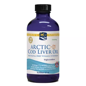 9: Torskelevertran +D citrus Cod liver oil 237ml fra Nordic Naturals
