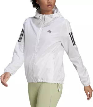 9: Adidas Own The Run Hooded Running Windbreaker Damer Tøj Hvid L