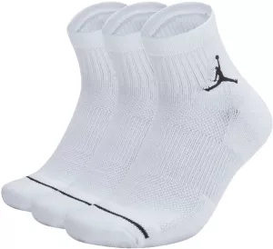 12: Nike Jordan Everyday Max Ankelstrømper, 3 Par Unisex Tilbehør Og Udstyr Hvid Xl
