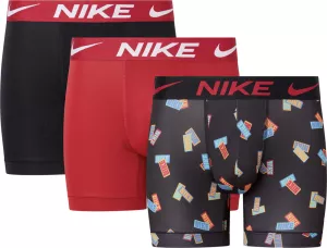15: Nike Underbukser, Polyester, 3pak Herrer Undertøj Rød M