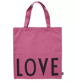 6: Design Letters Mulepose - Love - Dark Pink - OneSize - Design Letters Taske