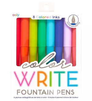 8: Ooly Fyldepen - 8 Stk - Color Write Fountain Pens - OneSize - Ooly Tusch
