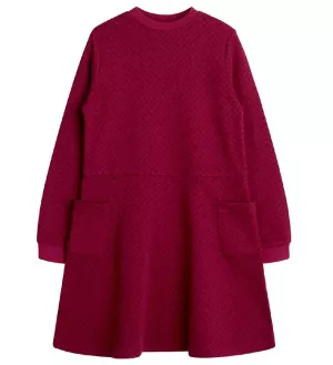 2: Noa Noa miniature Sweatkjole - Mini Girl Abby Dress - Red - 4 år (104) - Noa Noa miniature Kjole