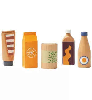 7: Kids Concept - Legemad i træ - Flasker og dåser
