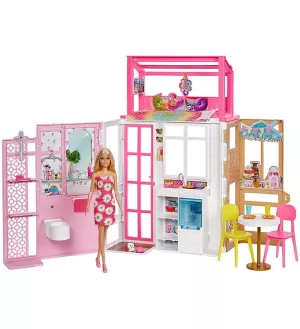 5: Barbie Dukkehus - Transporterbar - OneSize - Barbie Dukkehus