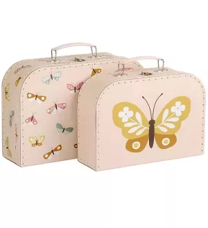 5: A Little Lovely Company Kuffertsæt - 2 stk. - Butterflies