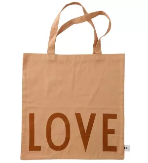 8: Design Letters Shopper - Love - Beige - OneSize - Design Letters Taske
