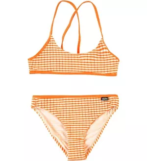 10: Molo Bikini - UV50+ - Neddy - Orange Stripe - 5-6 år (110-116) - Molo Bikini