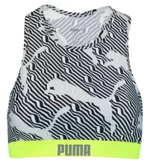 5: Puma Bikinitop - Sort/Neonblå - M - Medium - Puma Bikini