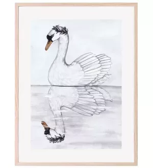 2: Plakat Swan Reflection 30x40 cm